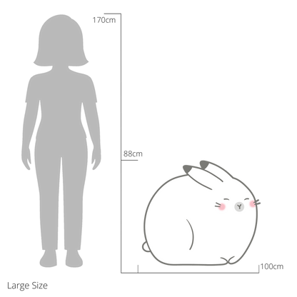 Anse the Arctic hare wall sticker size guide – Large size dimensions for kids’ bedroom walls