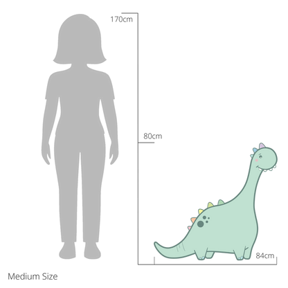 Dottie the Diplodocus wall sticker size guide – medium size dimensions for kids’ bedroom walls