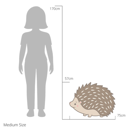 Harry the Hedgehog wall sticker size guide – medium size dimensions for kids’ bedroom walls