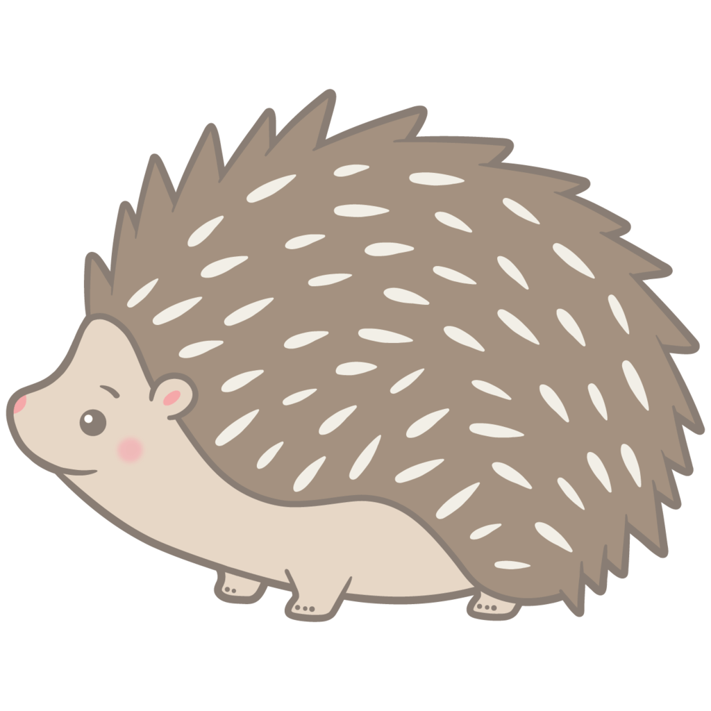 Harry the Hedgehog wall sticker for kids – cute hedgehog design for bedrooms, nurseries, and playrooms