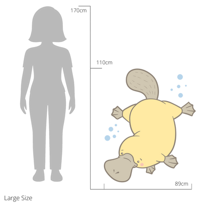 Patrick the Platypus wall sticker size guide – large size dimensions for kids’ bedroom walls