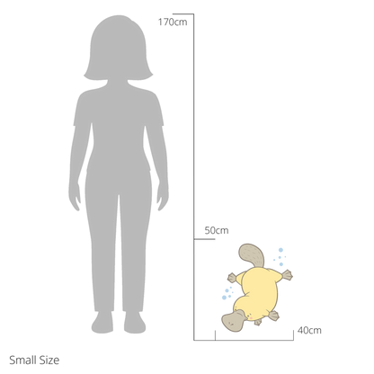 Patrick the Platypus wall sticker size guide – small size dimensions for kids’ bedroom walls